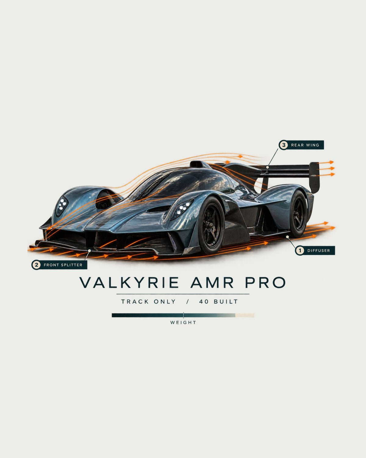 Valkyrie AMR Pro Airflow Cutaway Tee, Aston Martin Track Car design only