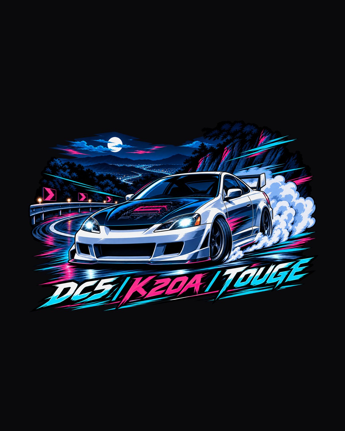 Honda Integra Type R DC5 Six Speed Only Crest Shirt design only