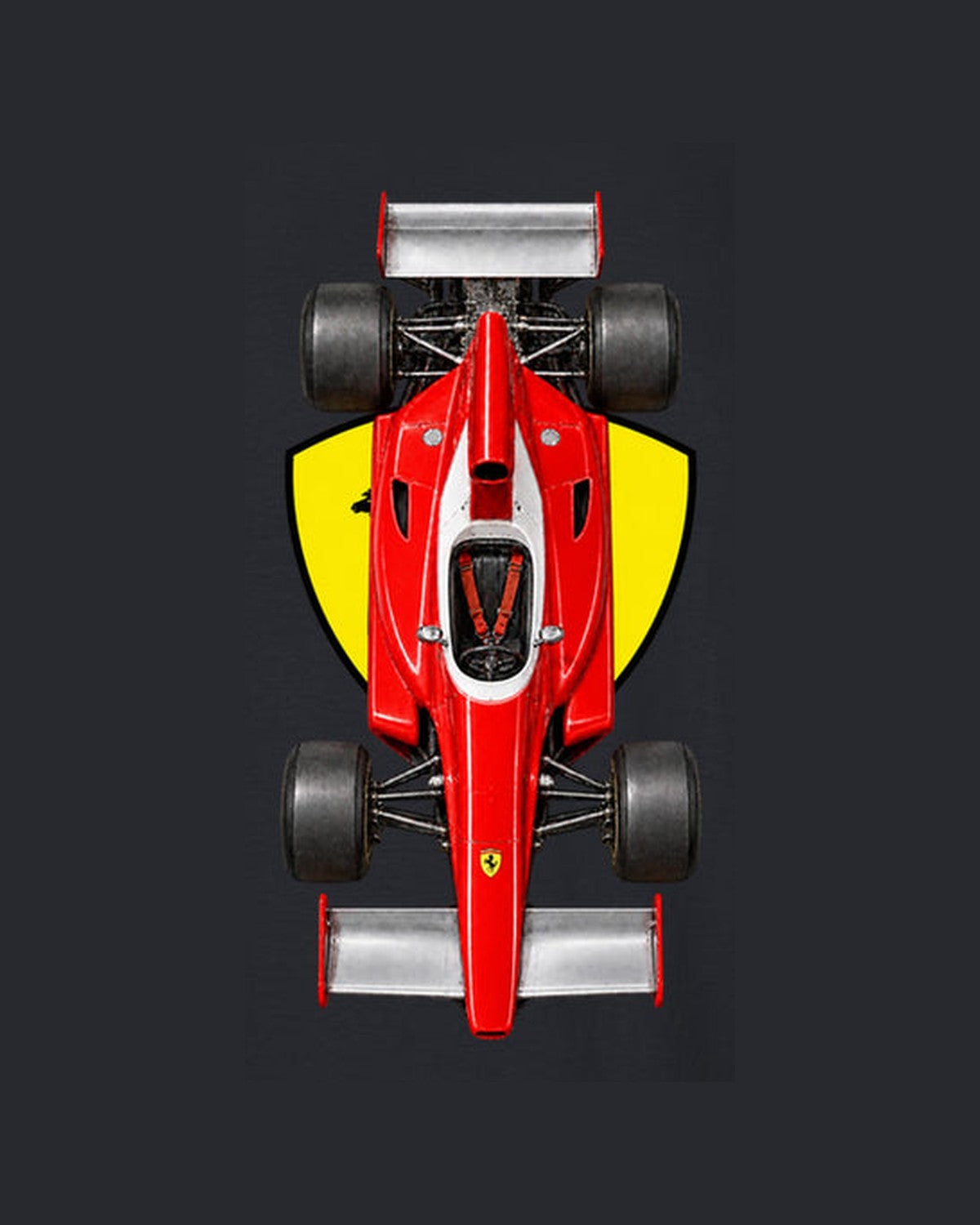 Ferrari 312 T 1975 Classic F1 Overhead Poster Shirt, Formula 1 Tee design only