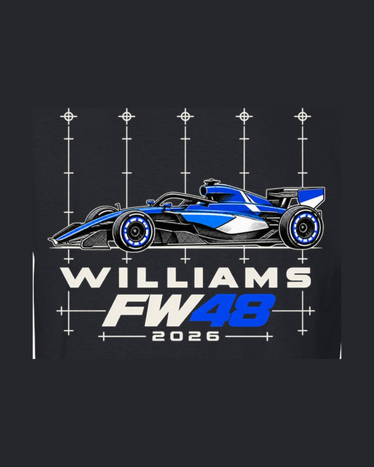 Williams FW48 F1 2026 Side Stations Shirt, Formula 1 Fan Tee design only