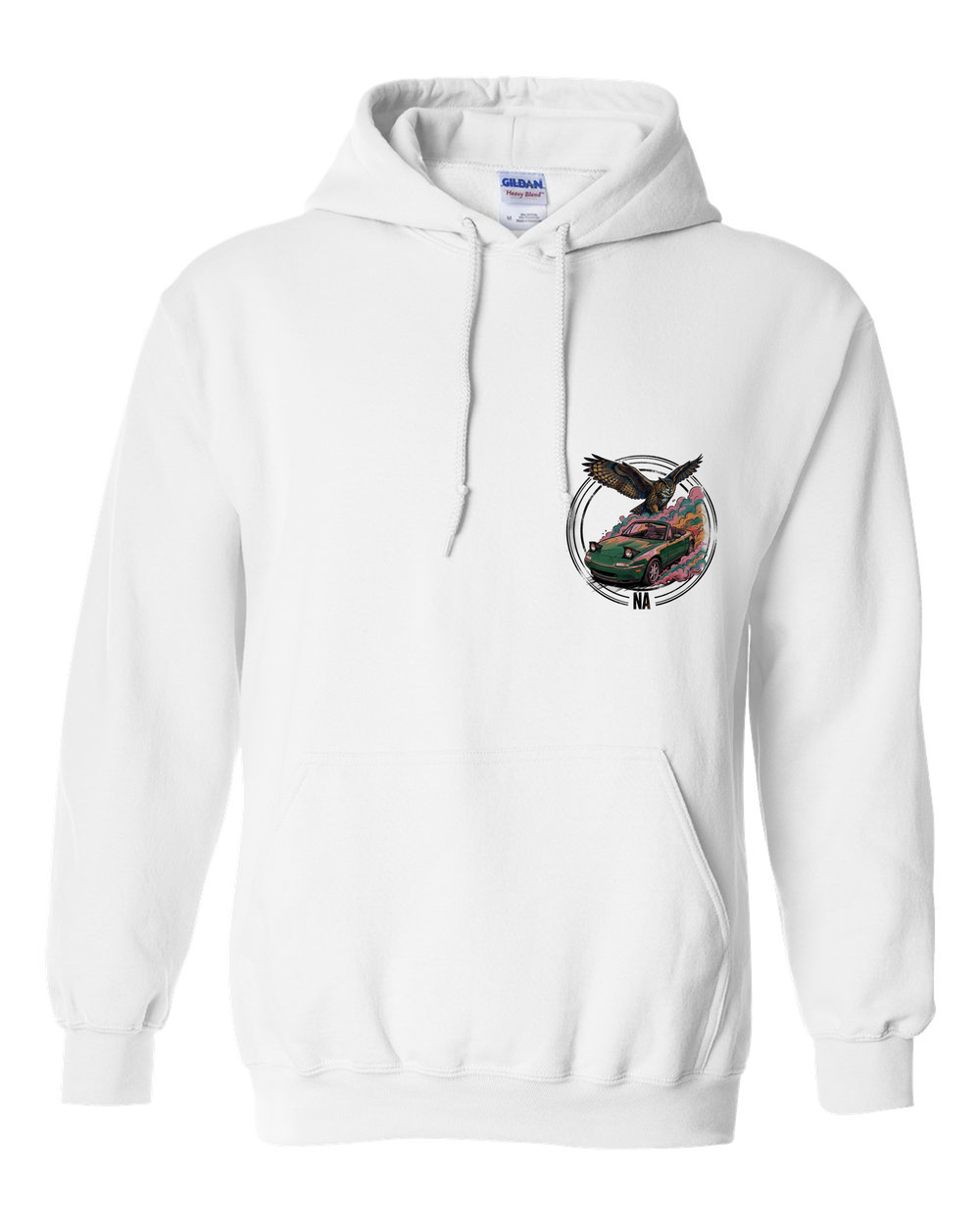 Pull Over Hoodie White front