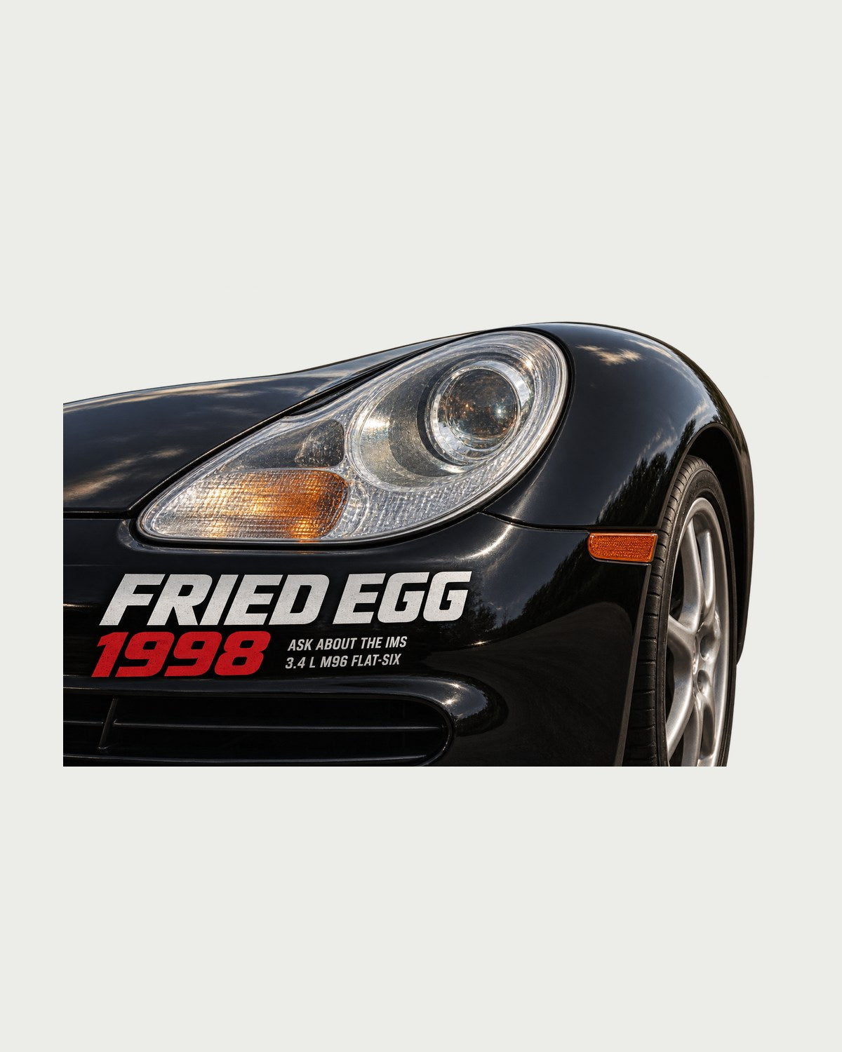 Porsche 911 996 Fried Egg Detail Tee, IMS Joke Car Gift design only