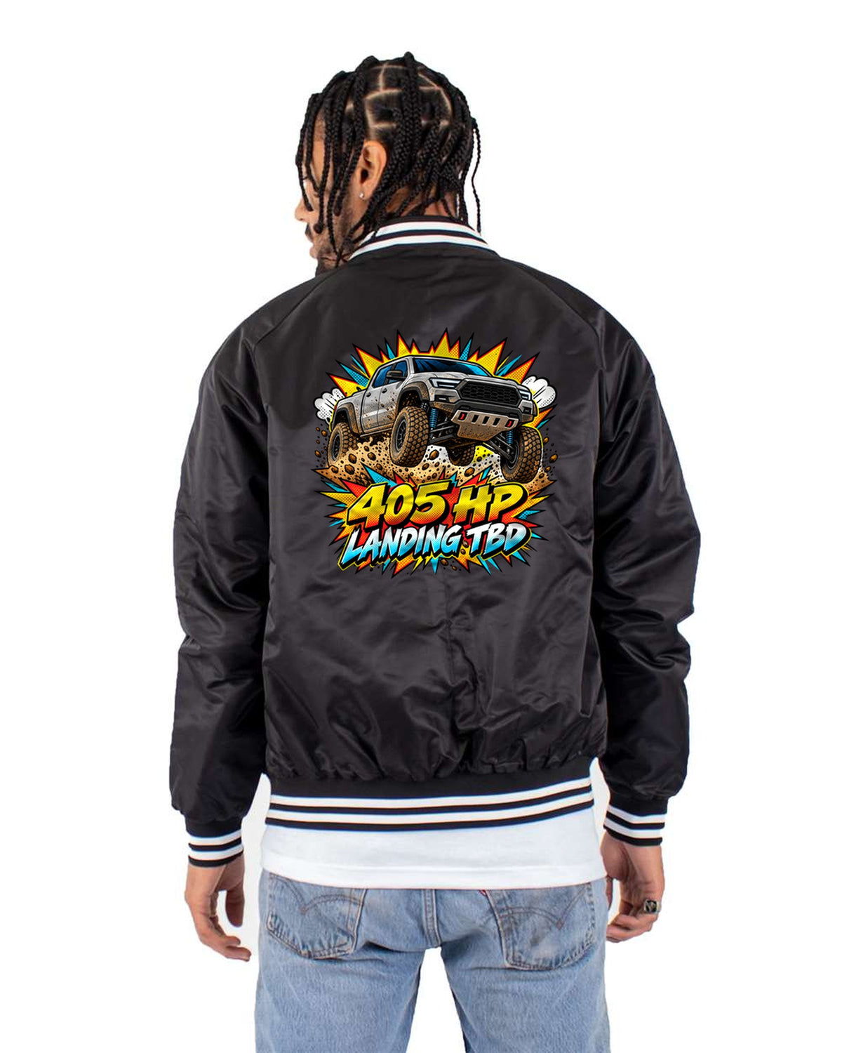 Ford Ranger Raptor P703 Desert Jump Pop-Art Burst Shirt Bomber Jacket Black back