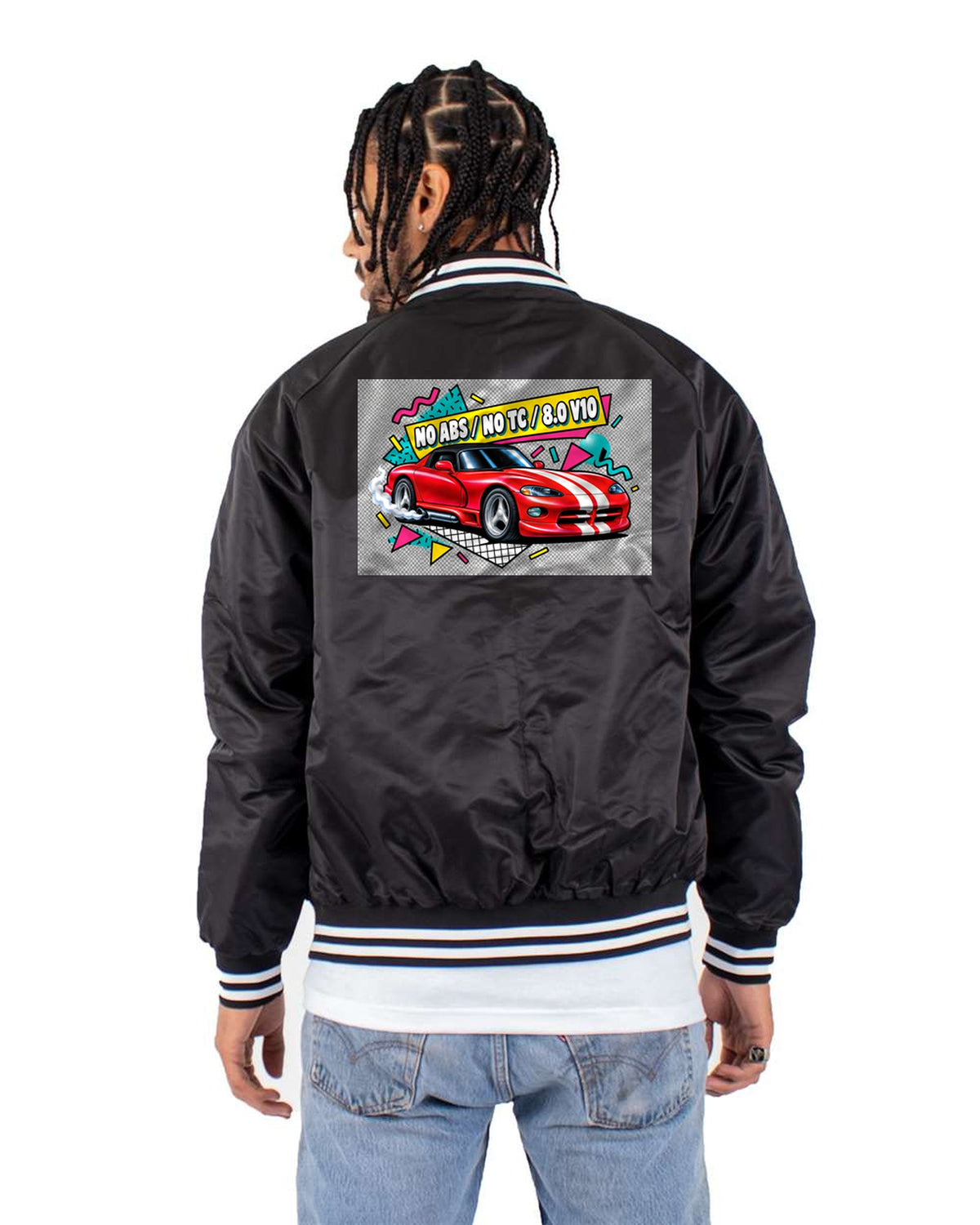 1994 Dodge Viper RT/10 SR I Memphis Style Tee, 8.0 V10 Bomber Jacket Black back