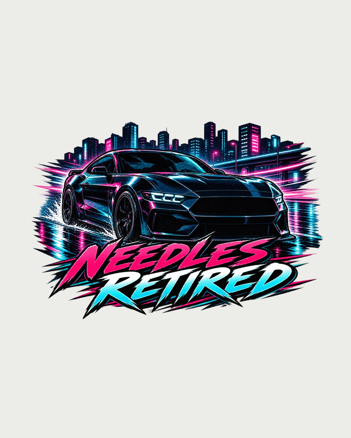 2024 S650 Mustang Anime Night Touge Shirt, Needles Retired design only