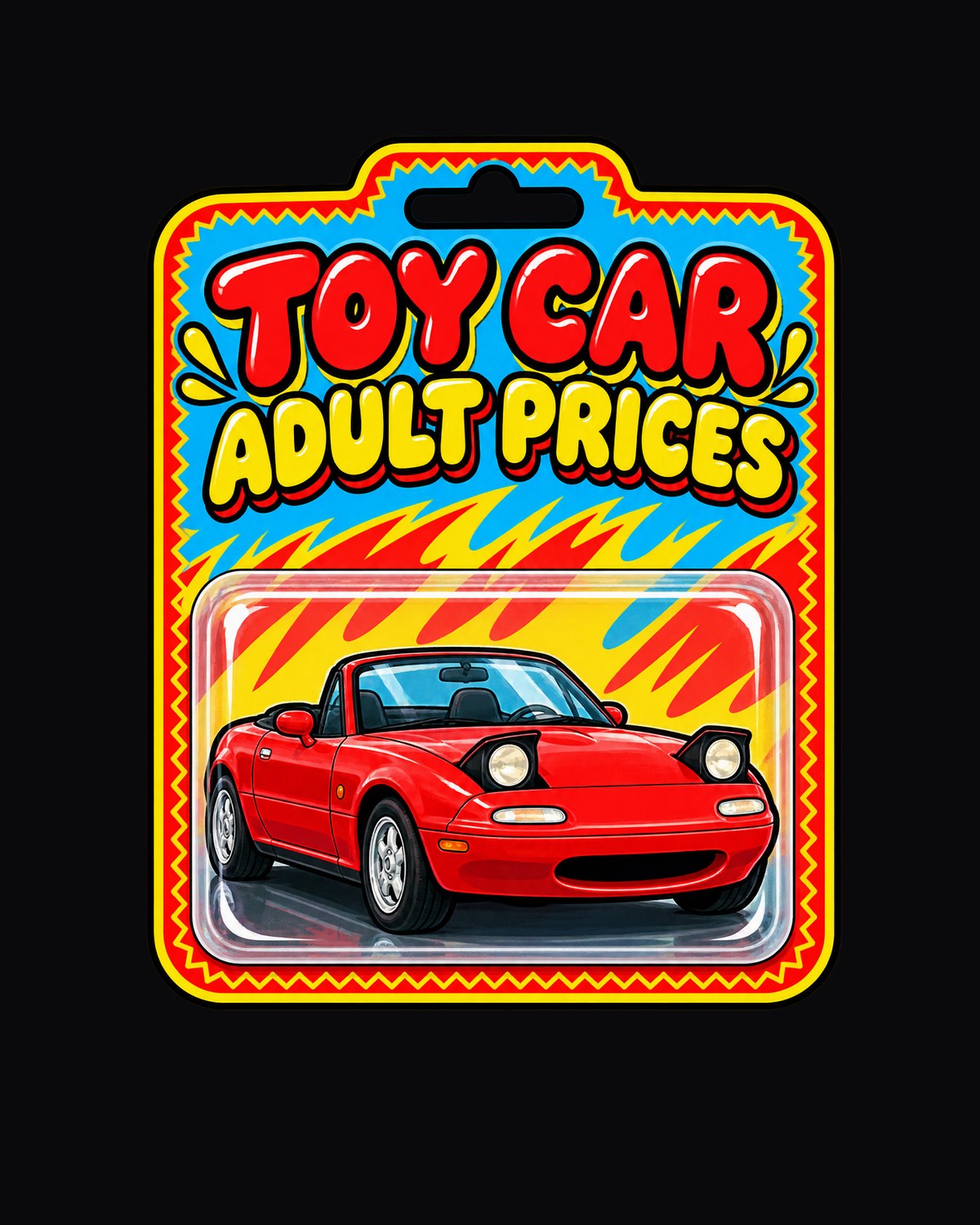 Mazda MX-5 NA Blister Card Toy Car Style Shirt, Car Gift design only