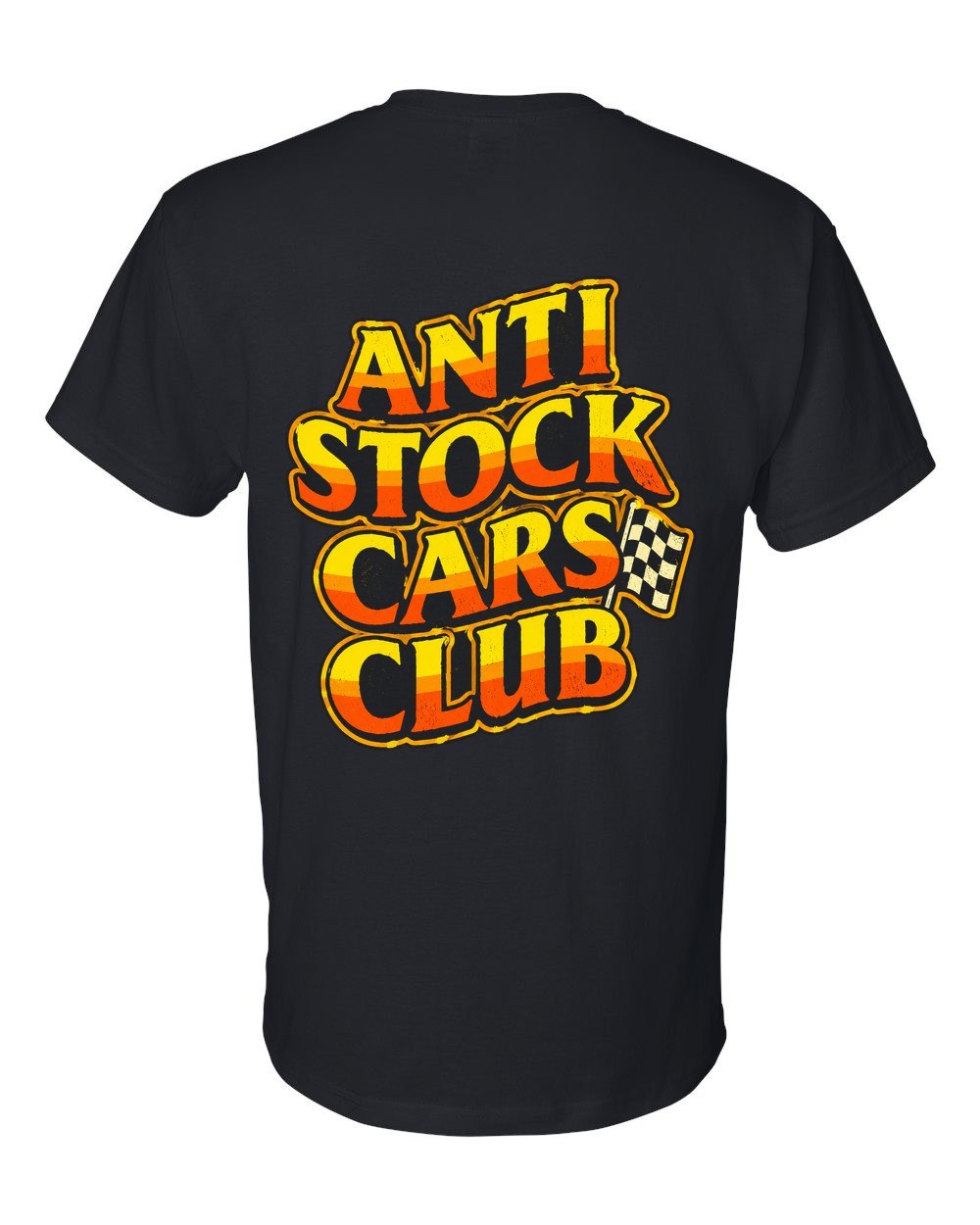 Anti Stock Cars Club 70s Stock Car T-Shirt Black back
