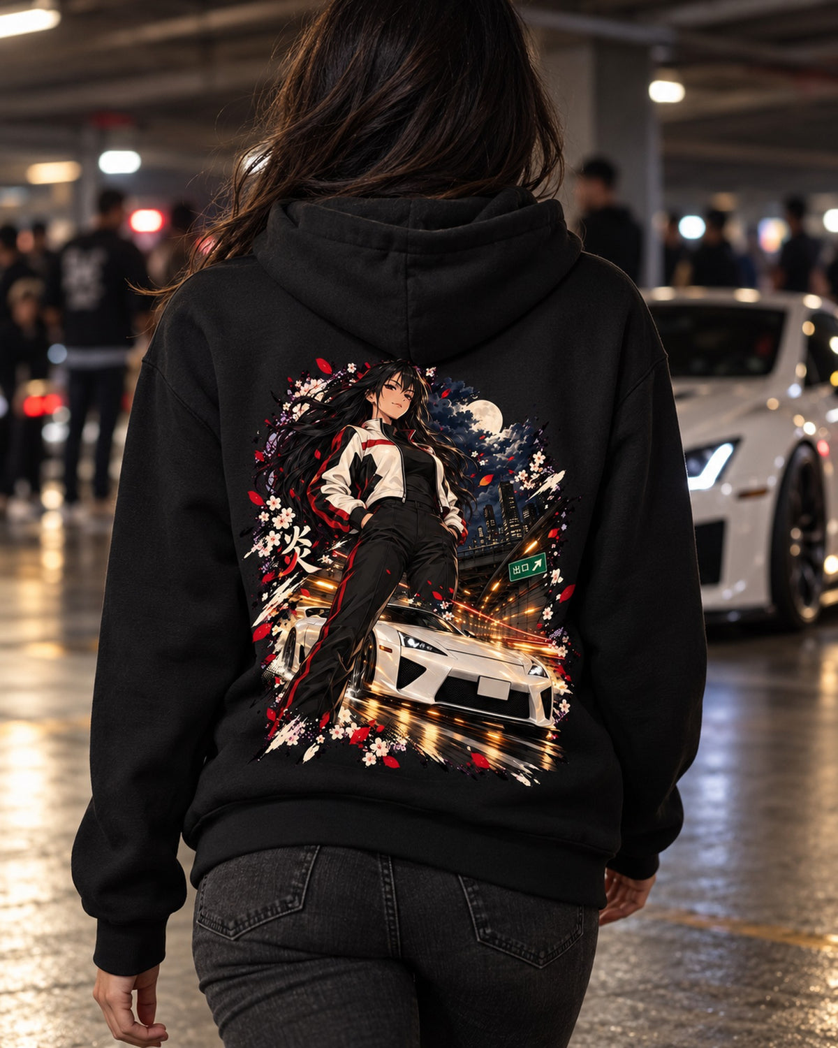 Lexus LFA Anime Girl Shirt, Hoodie & More Pull Over Hoodie Black worn hero