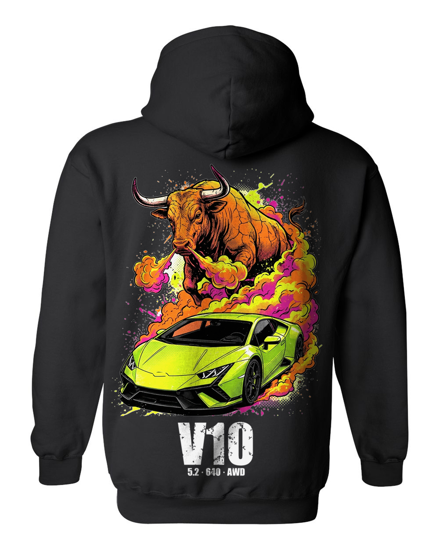 Pull Over Hoodie Black back