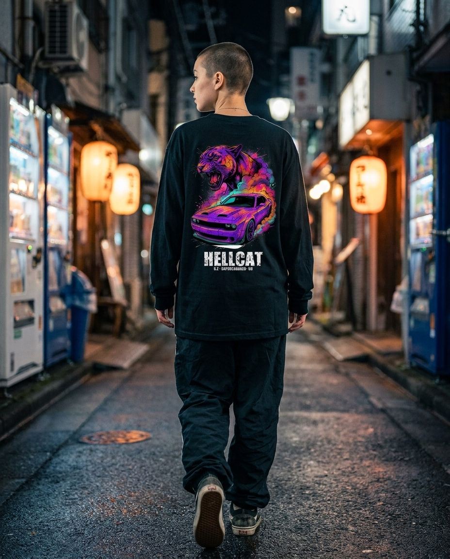 Black Long-Sleeve Tee street