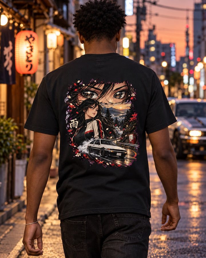 Toyota AE86 Anime Girl Shirt, Hoodie & More T-Shirt Black worn hero