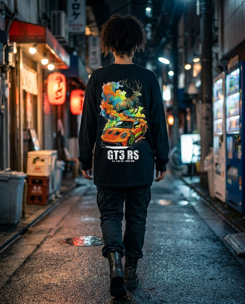 Black Long-Sleeve Tee street