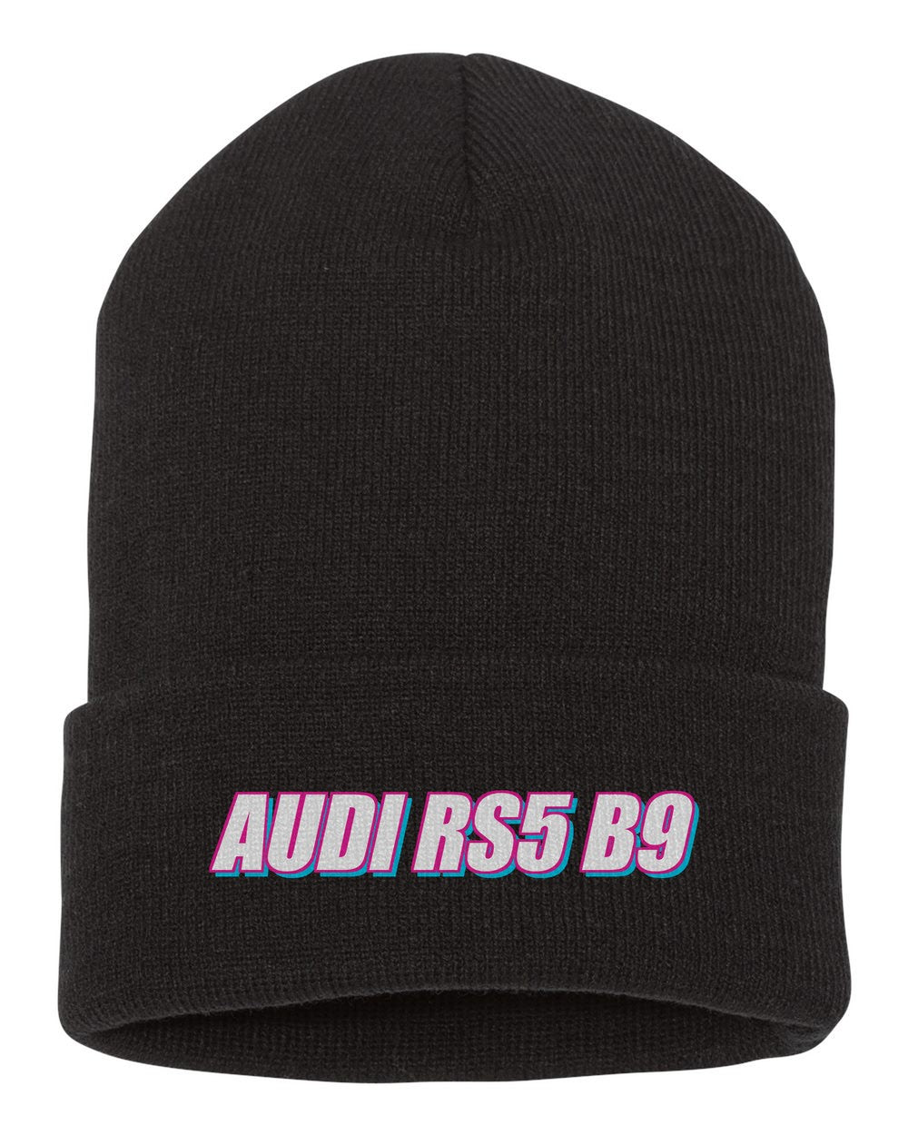 Audi Rs5 B9 black beanie front view with car name