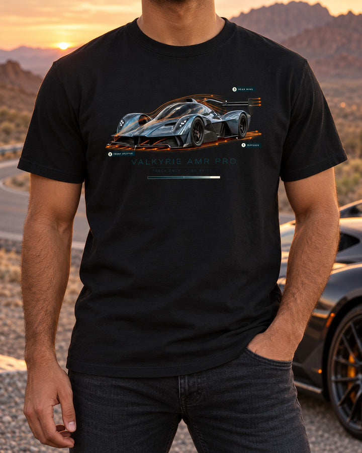 Valkyrie AMR Pro Airflow Cutaway Tee, Aston Martin Track Car T-Shirt Black worn hero