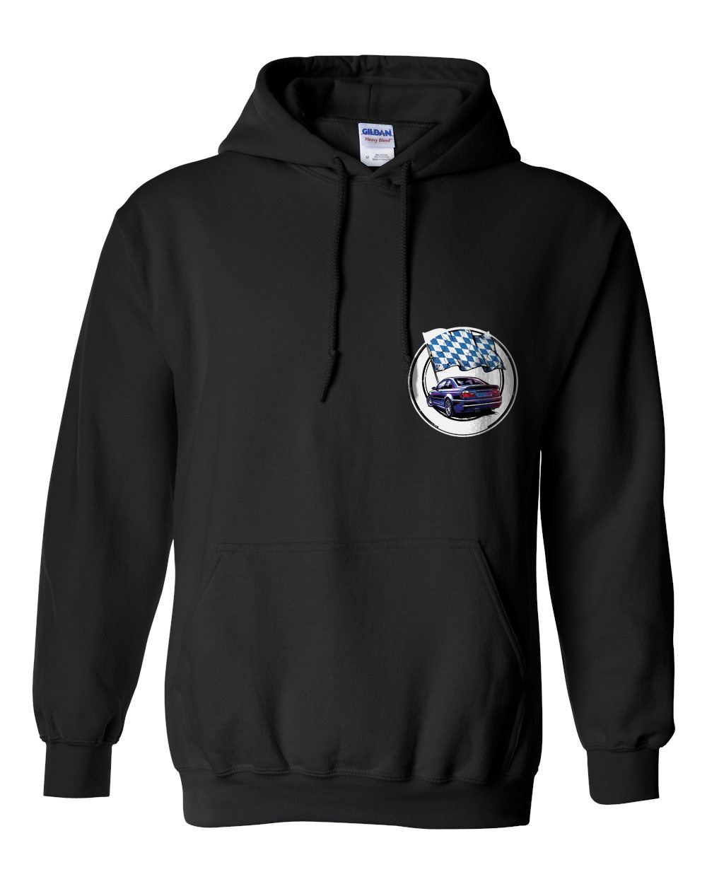 Pull Over Hoodie Black front
