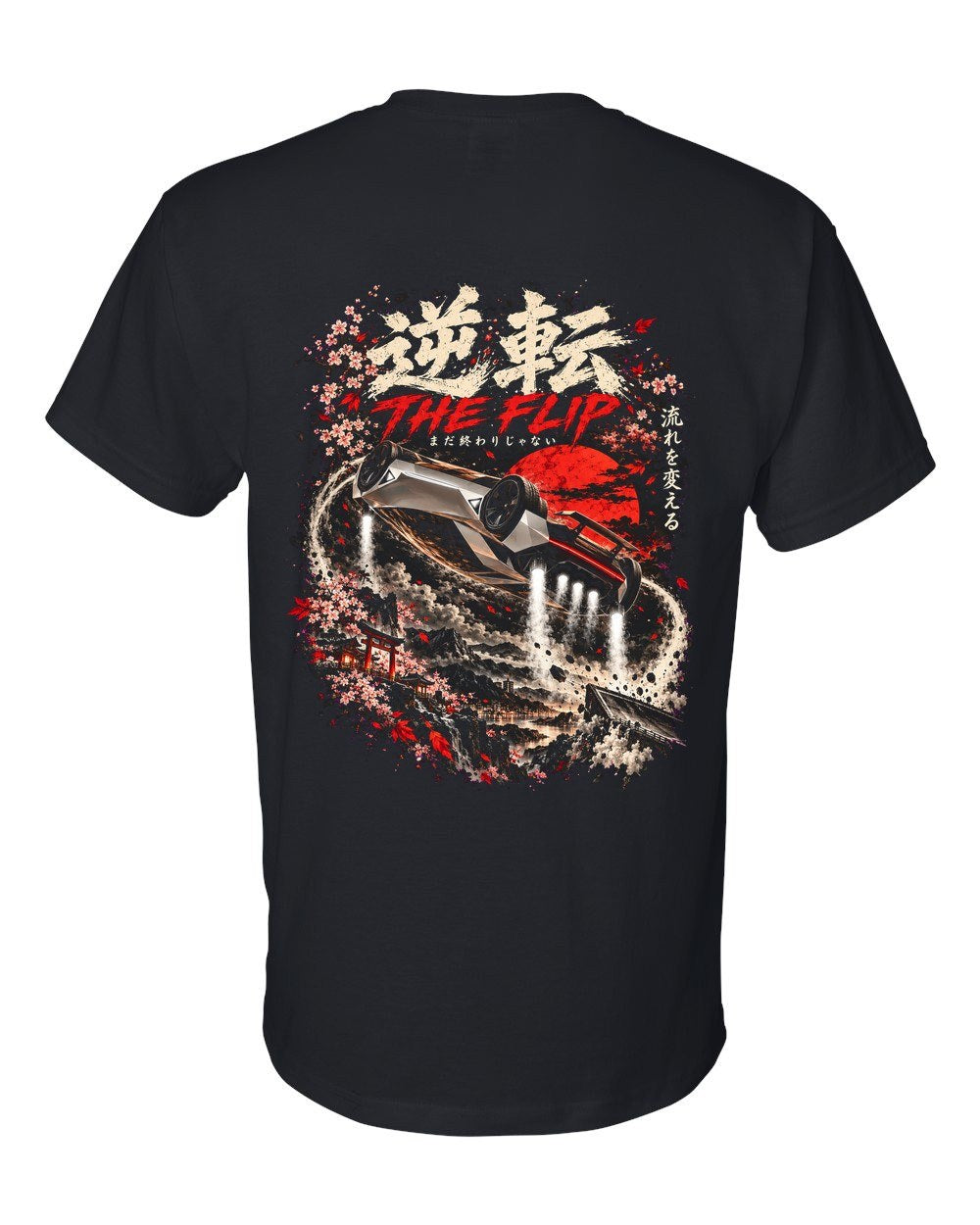 Tesla Roadster 2026 The Flip T-Shirt Black back