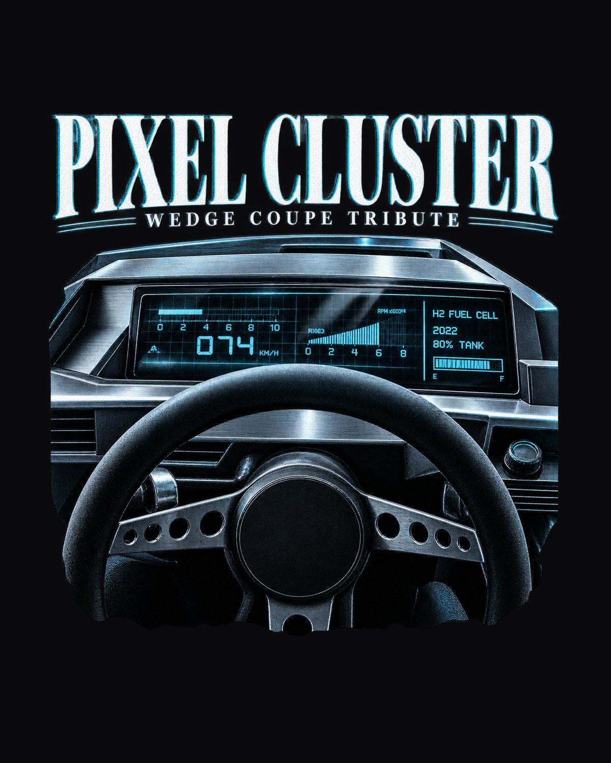 N Vision 74 Pixel Cluster Cockpit Tee, Hyundai Concept Car Shirt design only