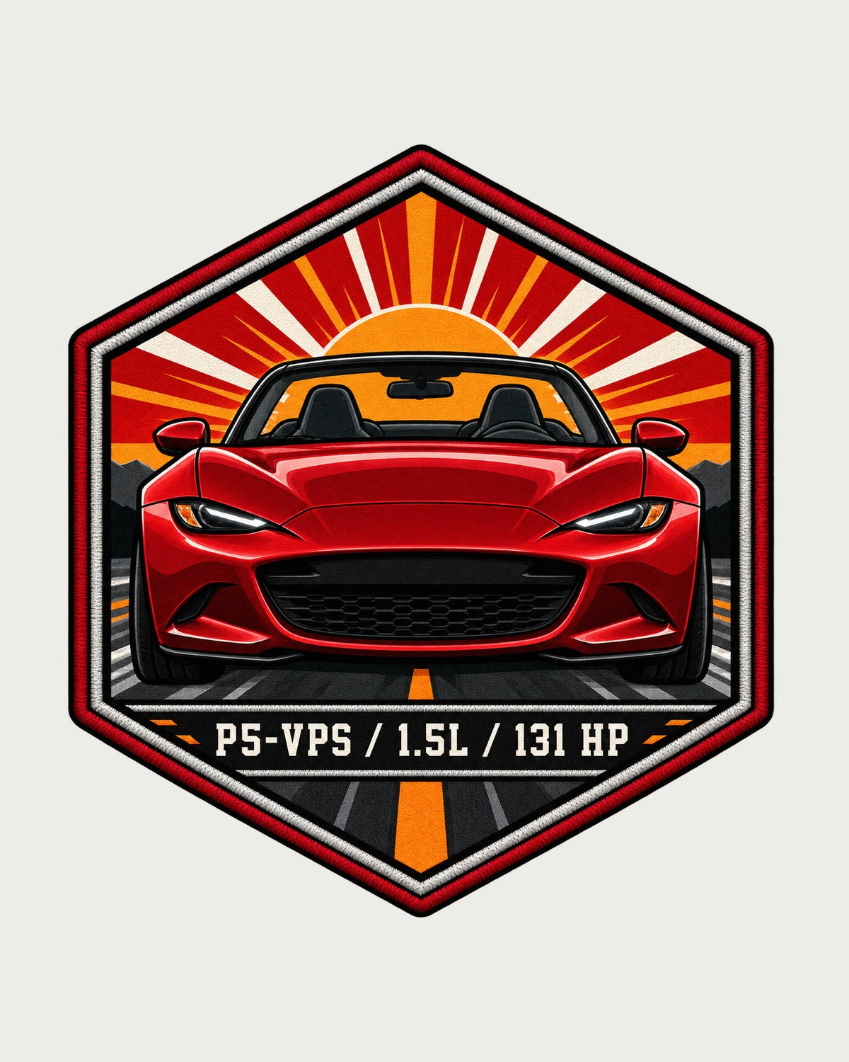 Mazda MX-5 ND P5-VPS 1.5L Hex Crest Shirt, Car Guy Gift design only