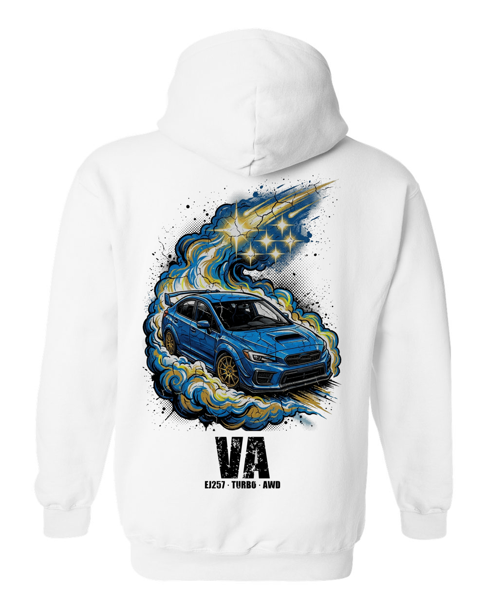 Pull Over Hoodie White back