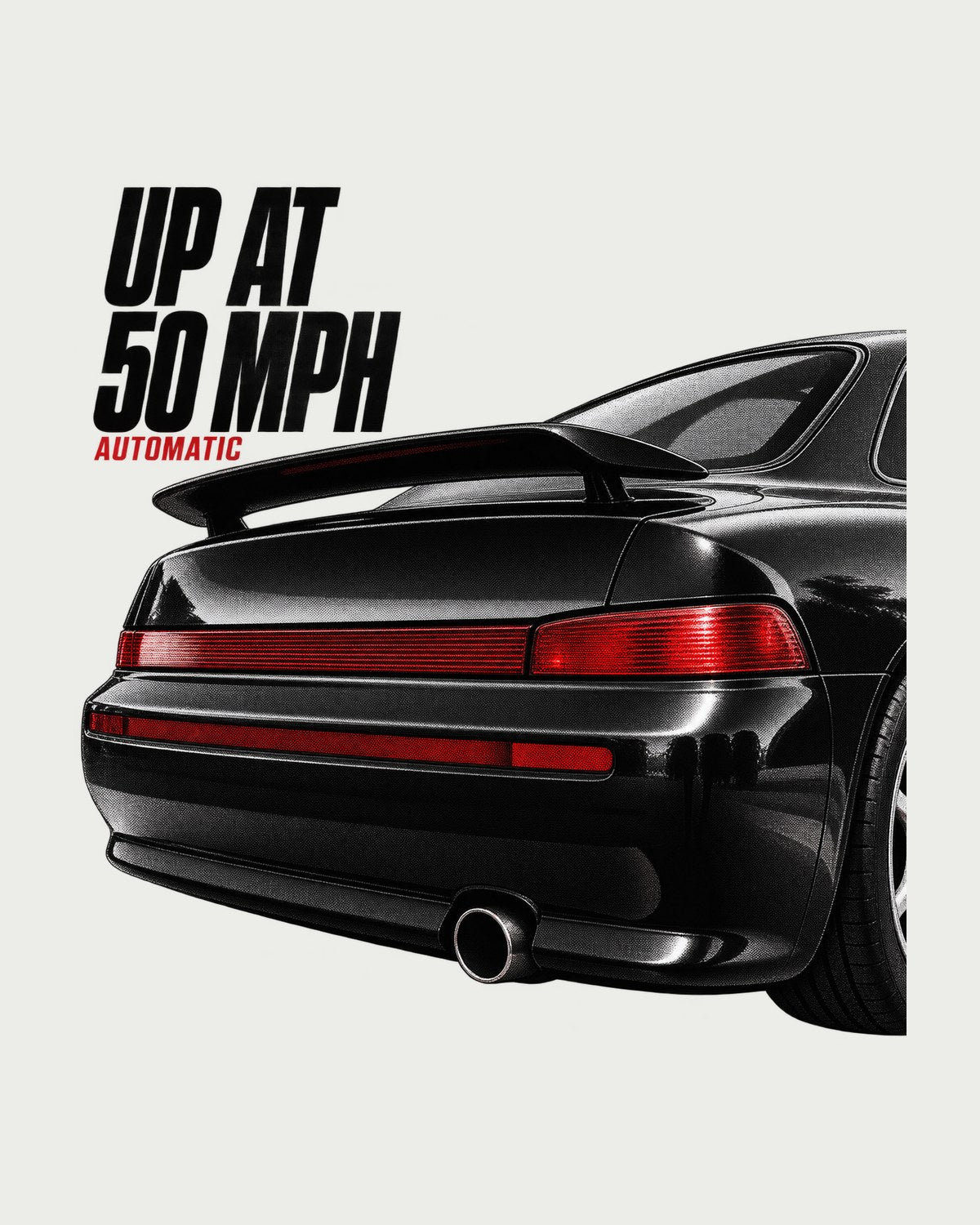 Porsche 911 Carrera 2 964 Spoiler Detail Shirt, Up At 50 MPH design only