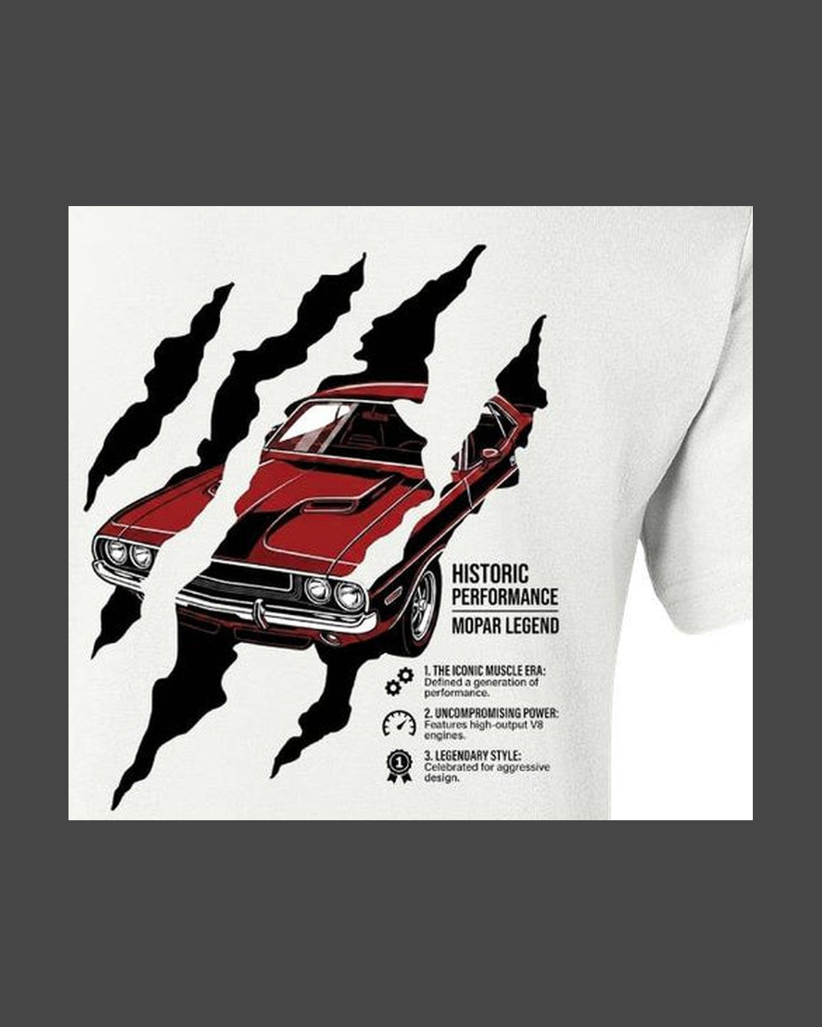 Historic Performance Mopar Legend Kids T-Shirt design only