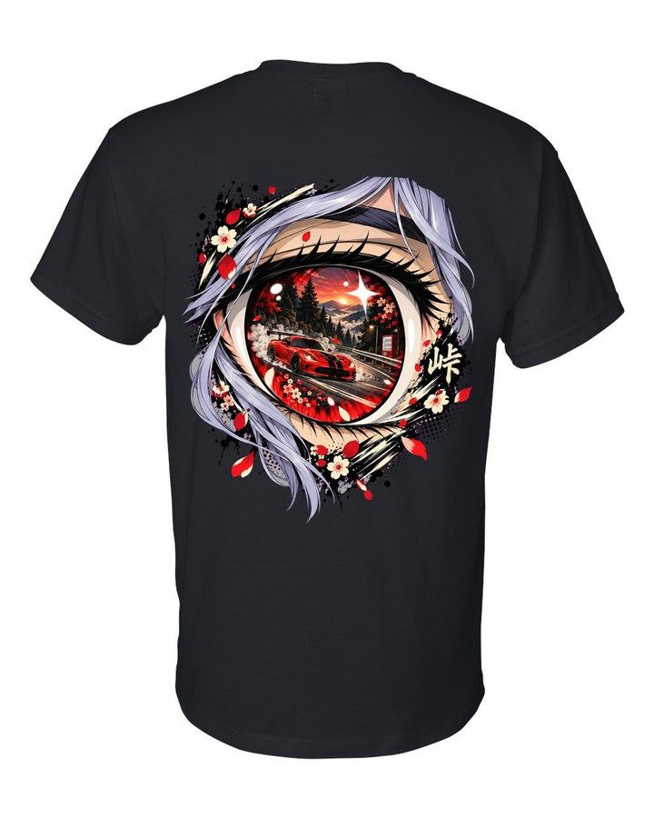 Dodge Viper ACR Anime Girl T-Shirt Black back