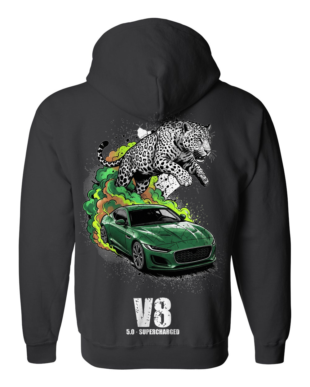 Zip Hoodie Black back