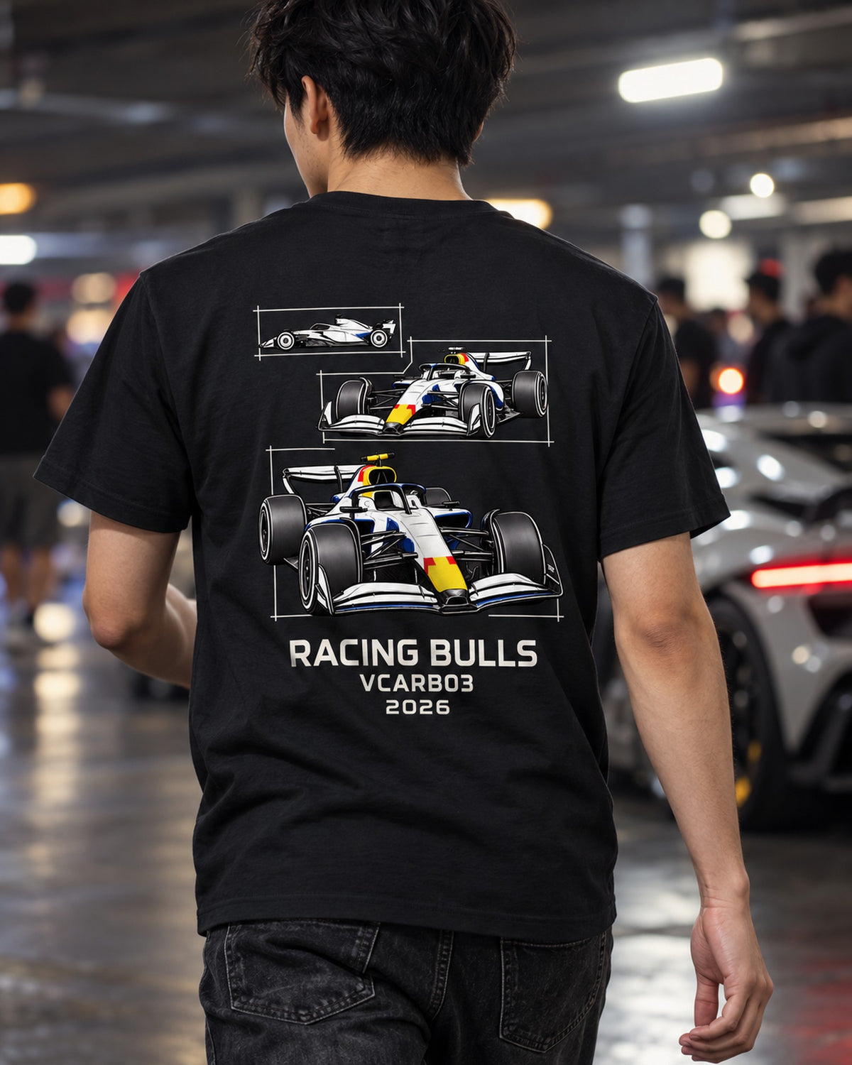 Racing Bulls VCARB 03 F1 2026 Isometric Frame Shirt, Formula 1 Fan Tee T-Shirt Black worn hero