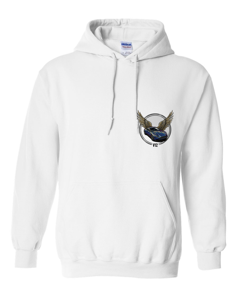 Pull Over Hoodie White front