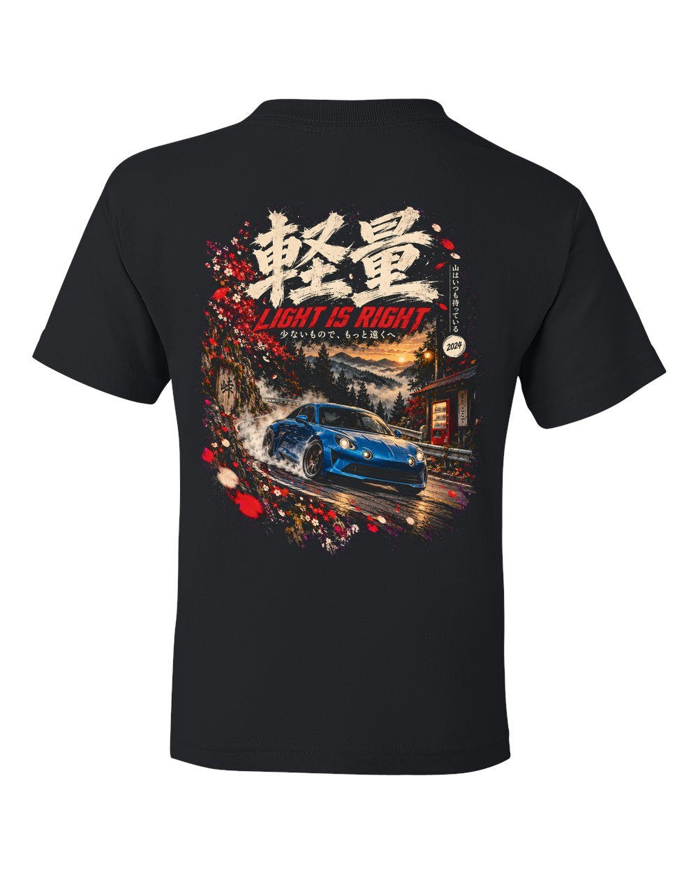 Alpine A110 Kids Tee Black back