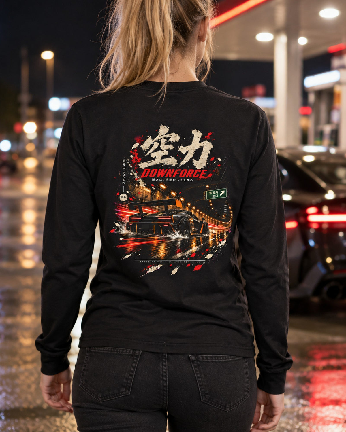 McLaren Senna Downforce Shirt, Hoodie & More Long Sleeve Black worn hero
