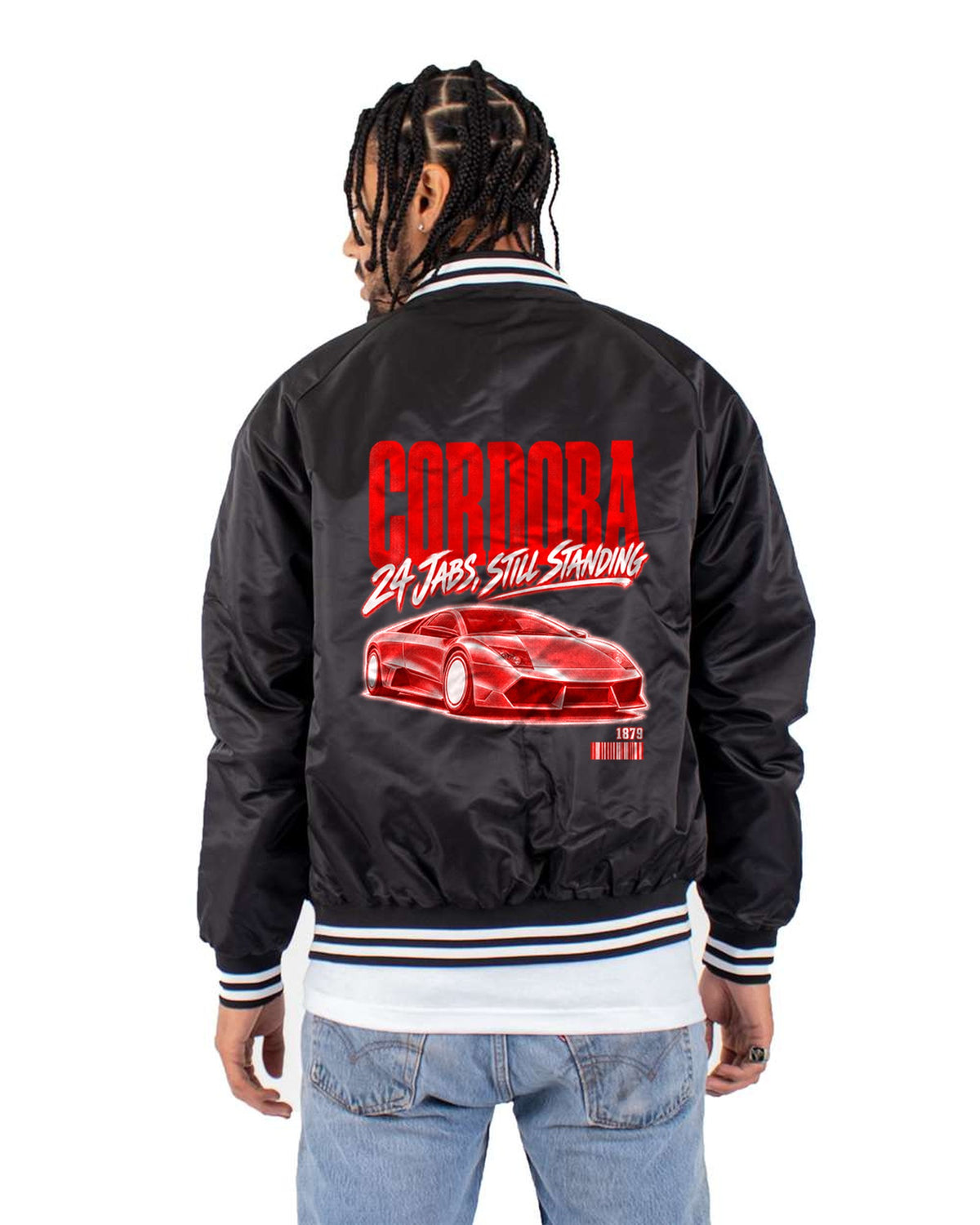 Murcielago LP640 Cordoba Street Poster Shirt, Lamborghini Tee Bomber Jacket Black back