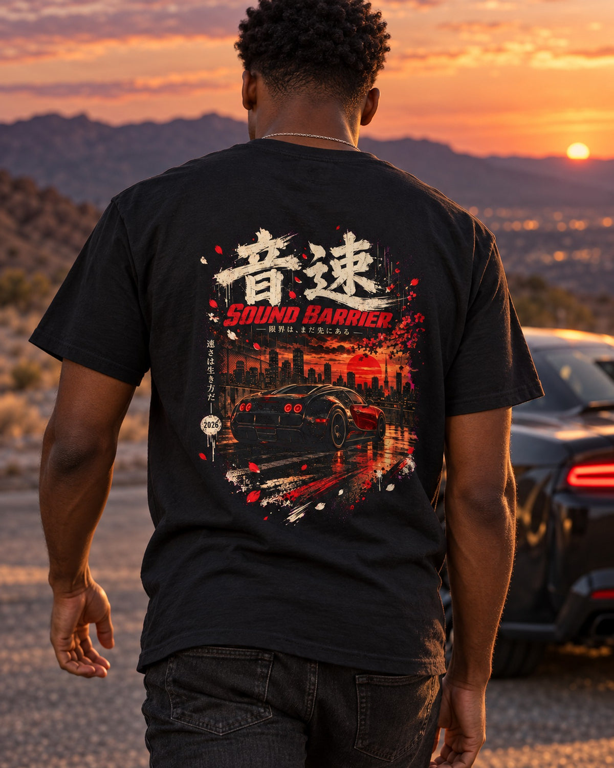 Bugatti Veyron Sound Barrier Shirt, Hoodie & More T-Shirt Black worn hero