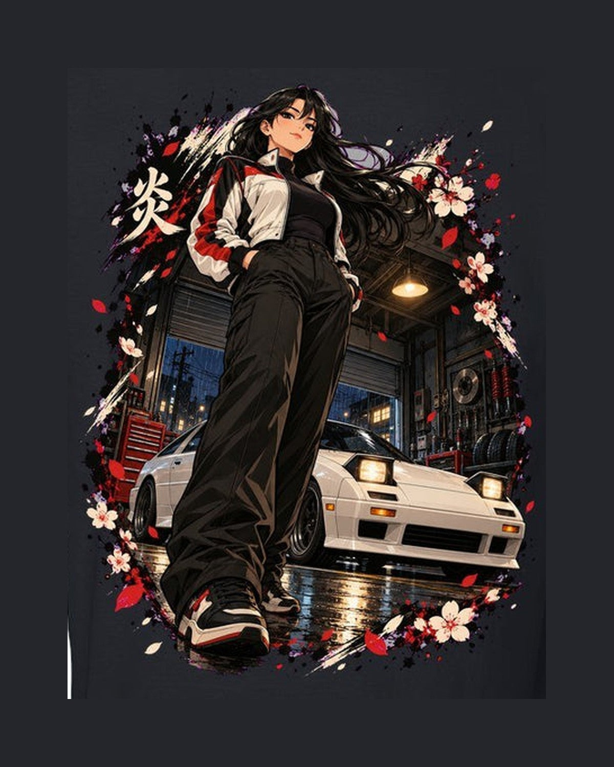 Mazda RX-7 FC Anime Girl Shirt, Hoodie & More design only