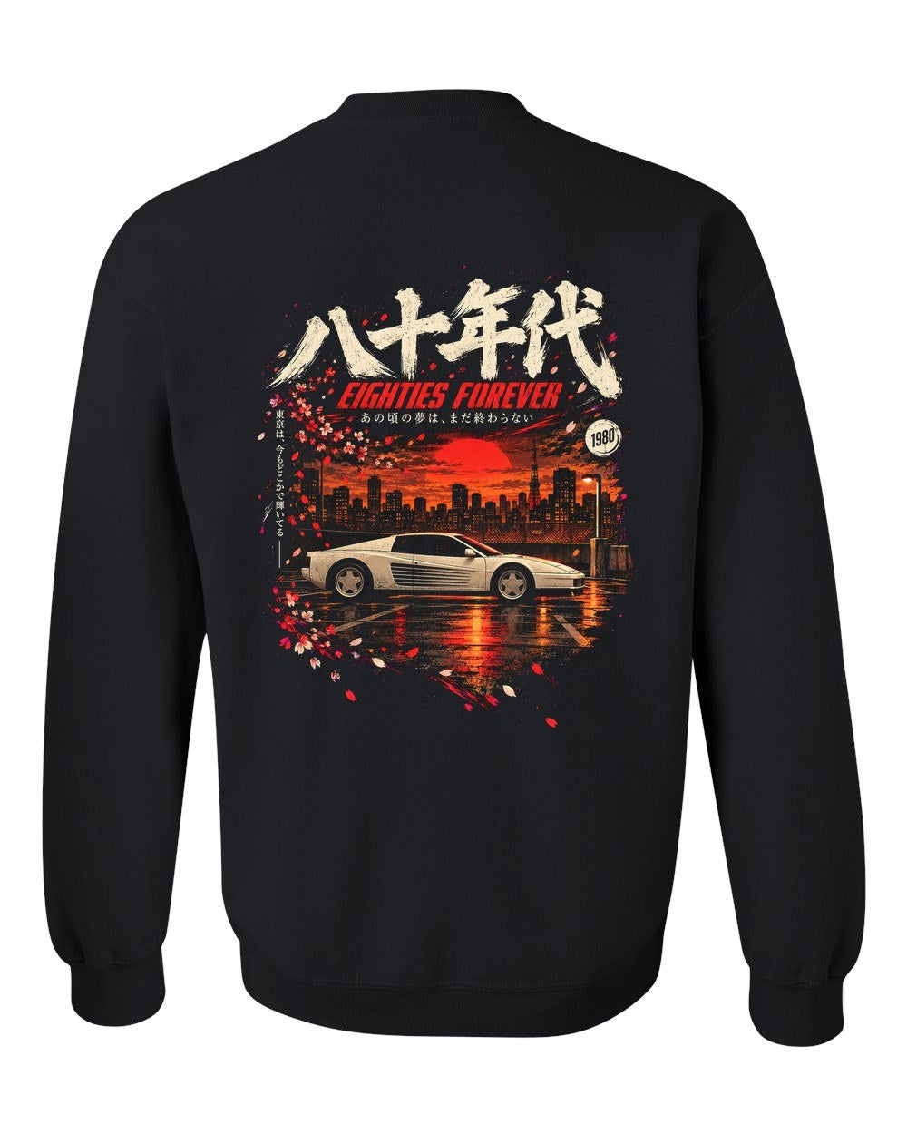 Ferrari Testarossa Crewneck Black back