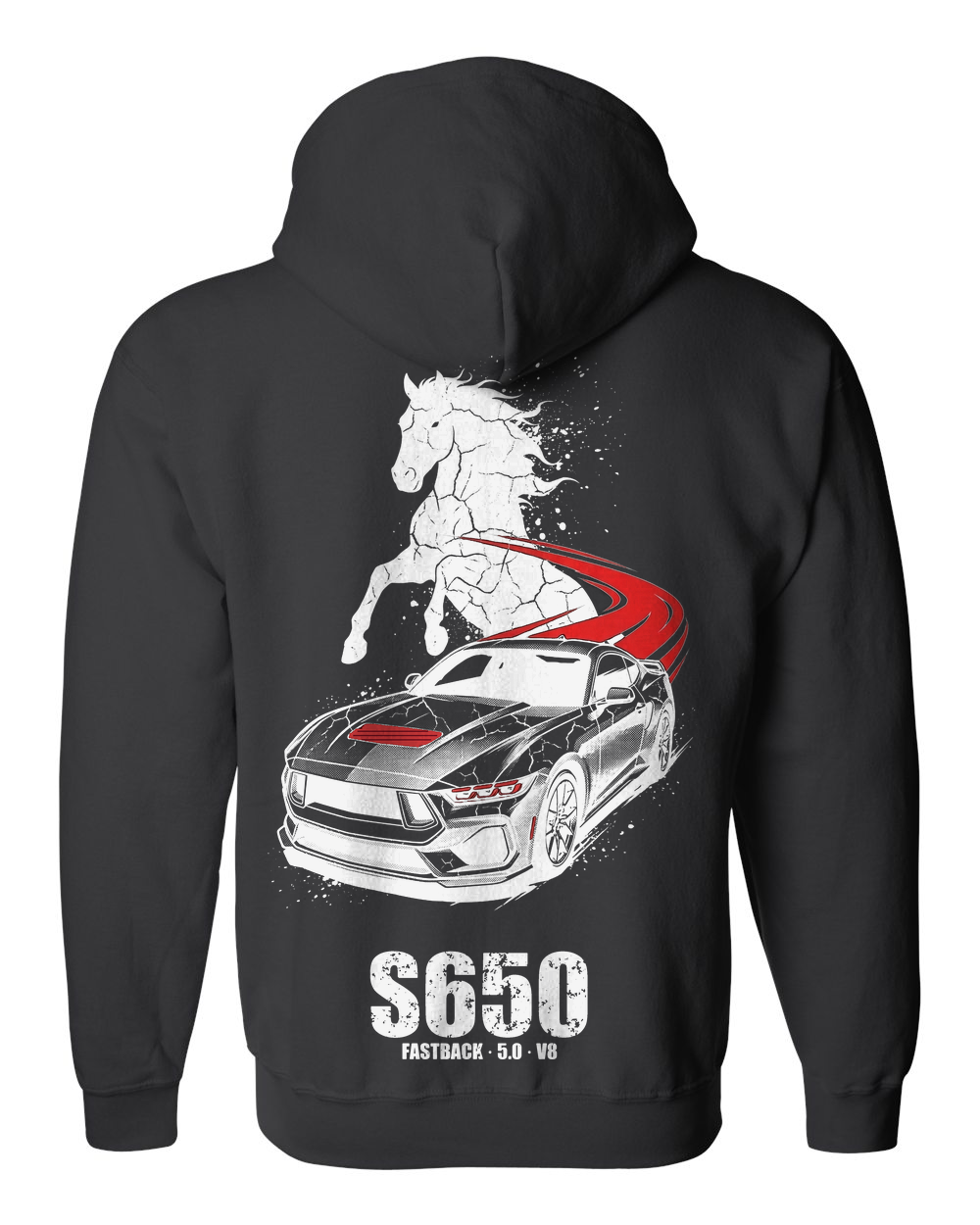 Zip Hoodie Black back