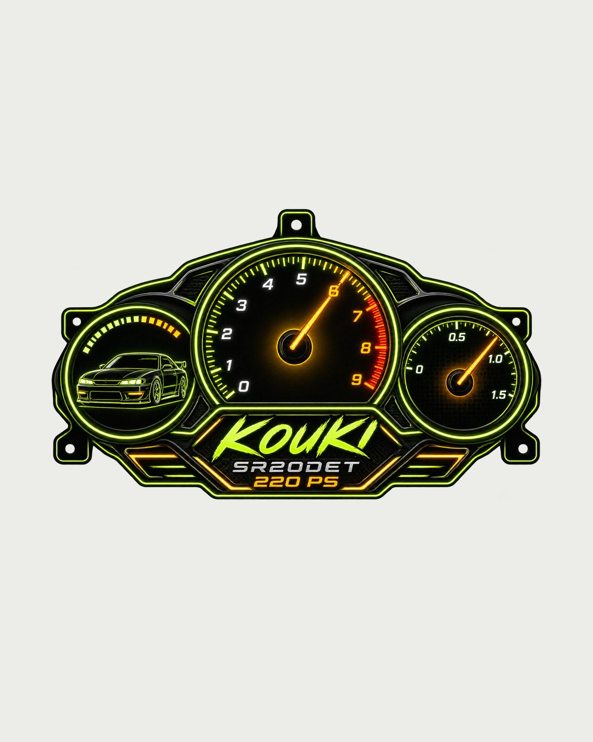 Silvia S14 Kouki Gauge Cluster Dash Graphic Shirt design only