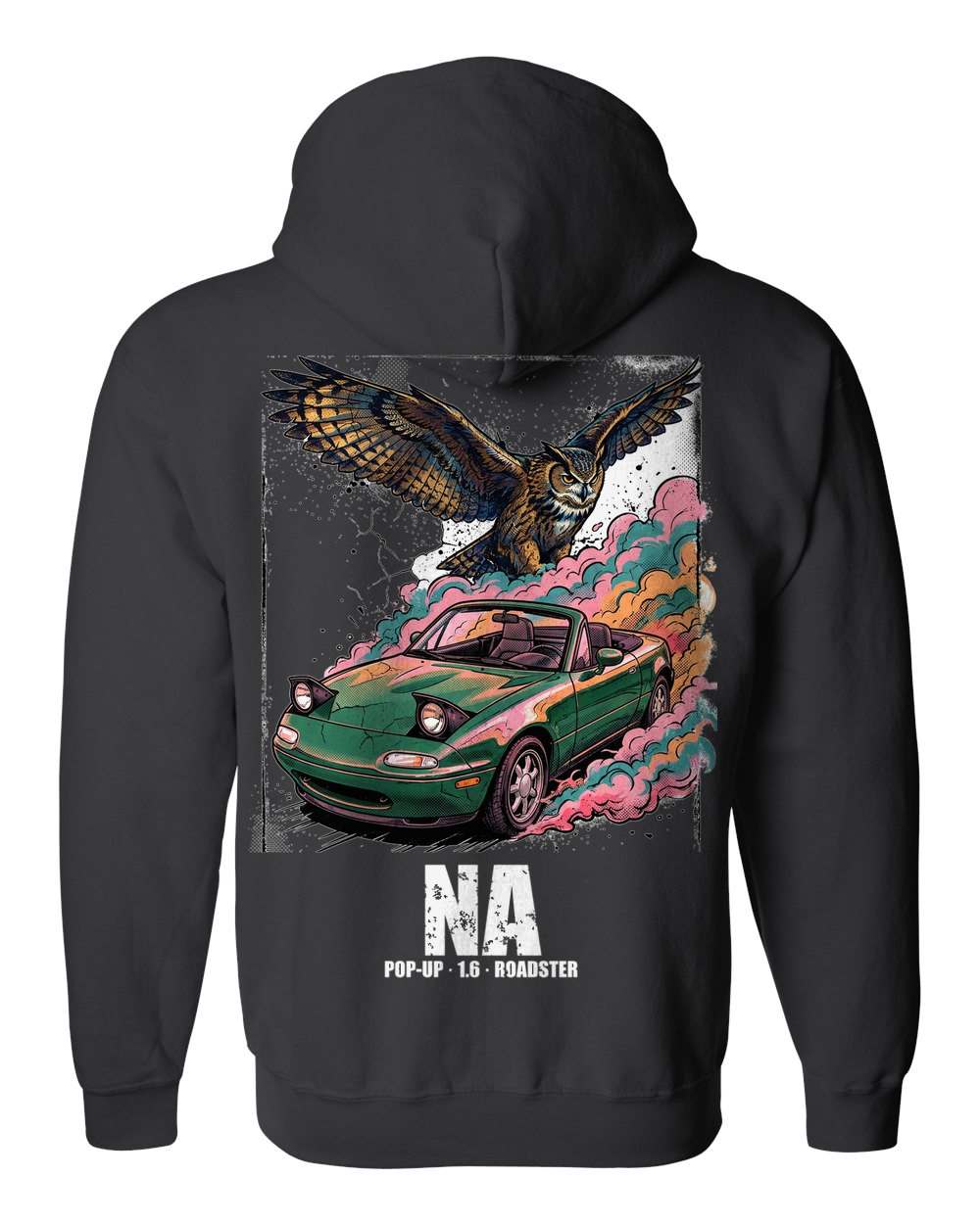 Zip Hoodie Black back
