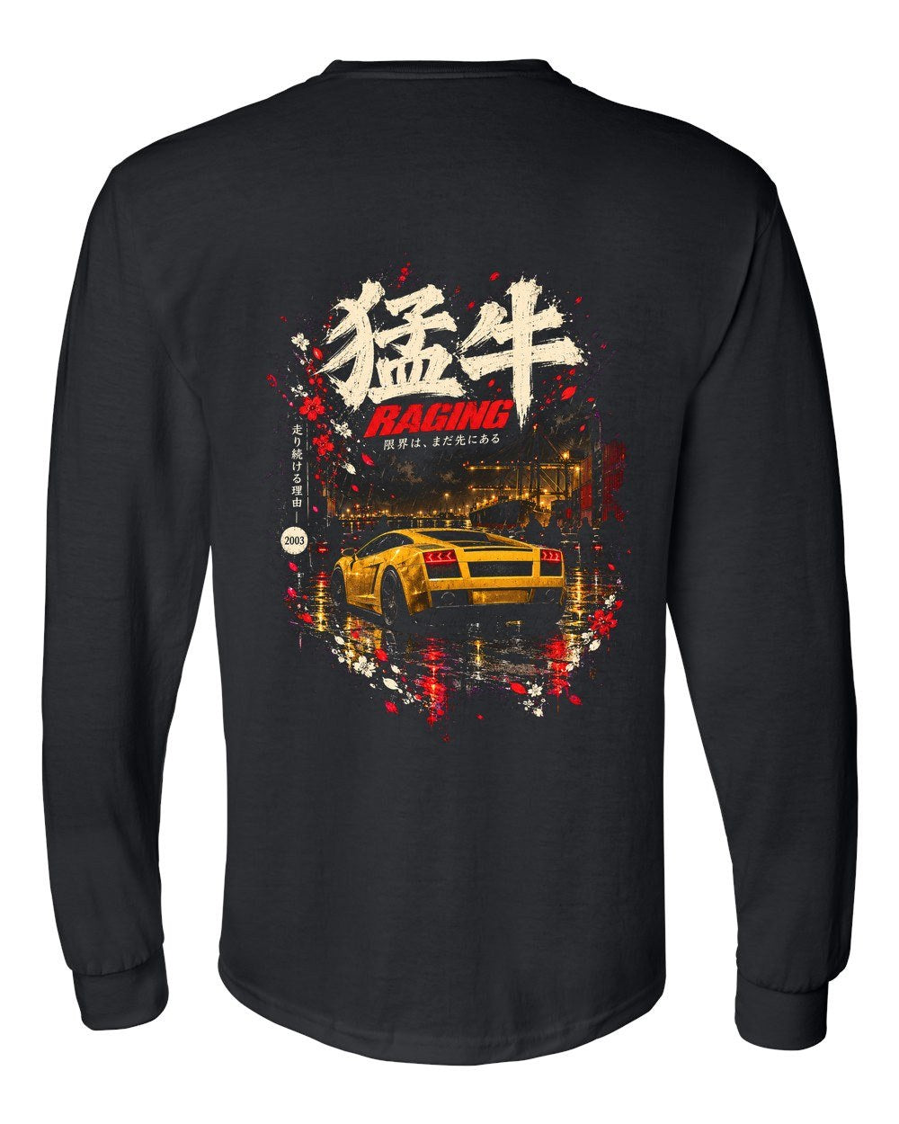 Lamborghini Gallardo Long Sleeve Black back