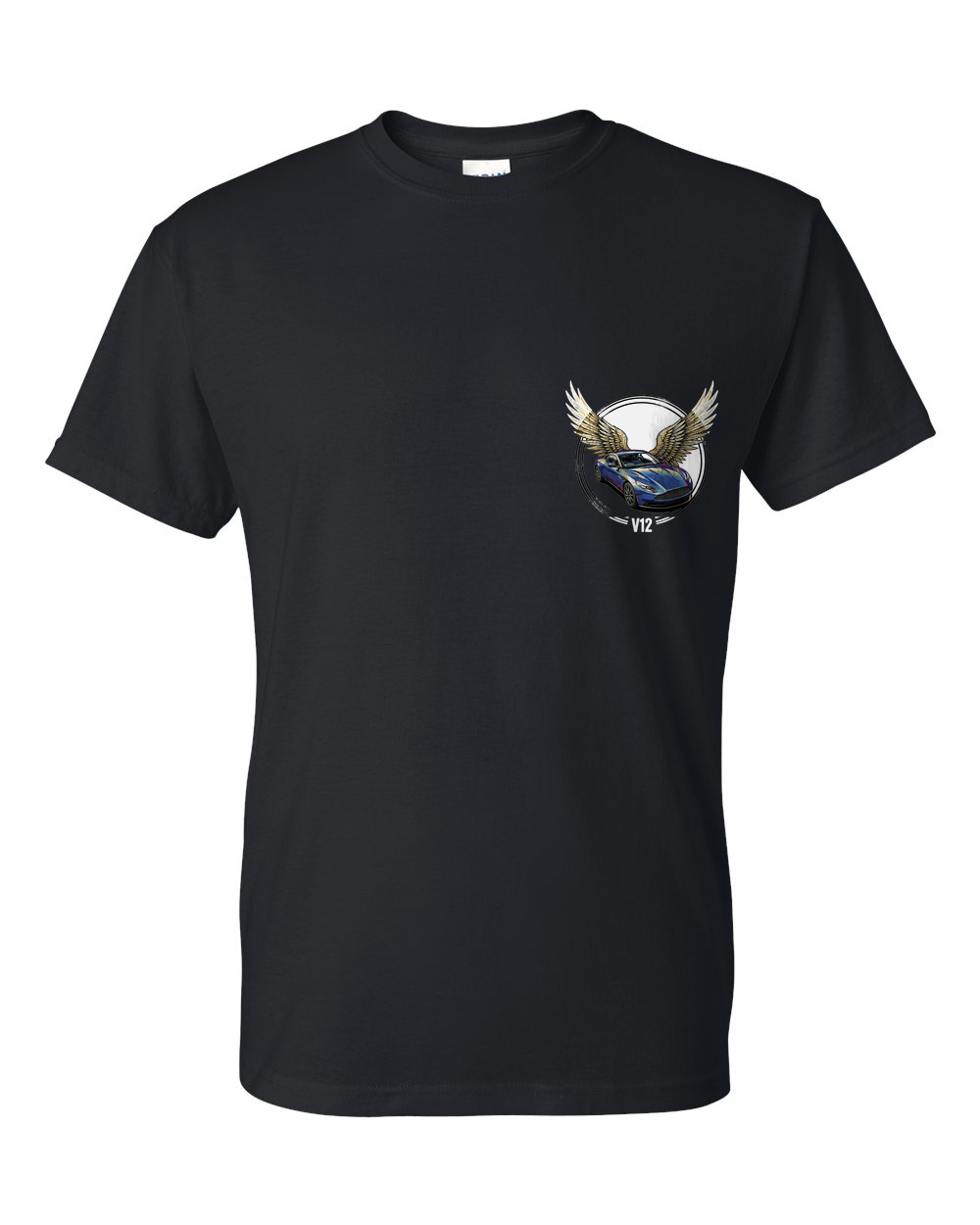 Aston Martin DB11 Wings T-Shirt — Black front emblem