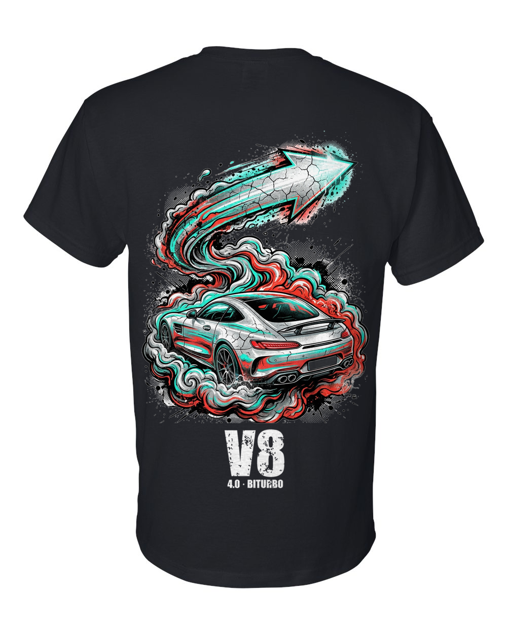 Mercedes-AMG GT Silver Arrow T-Shirt — Black back