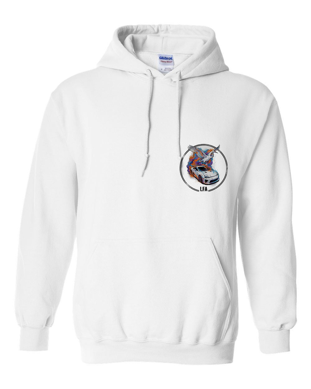 Pull Over Hoodie White front