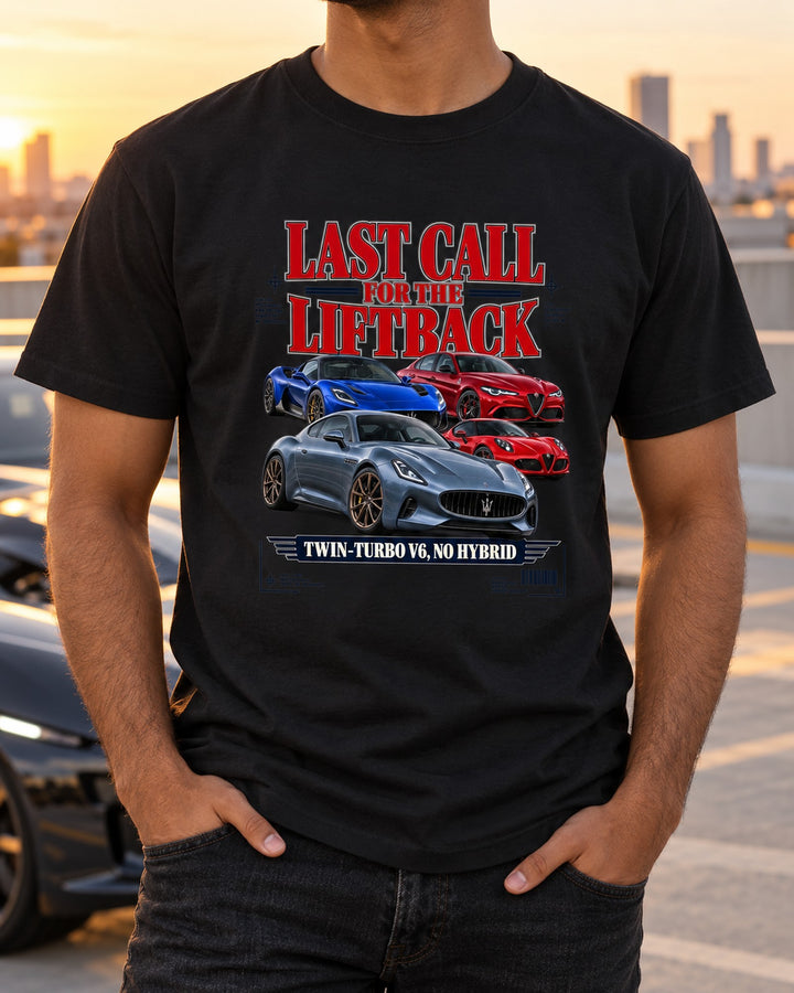 Kia Stinger GT 2022-2023 Last Call Liftback Shirt T-Shirt Black worn hero