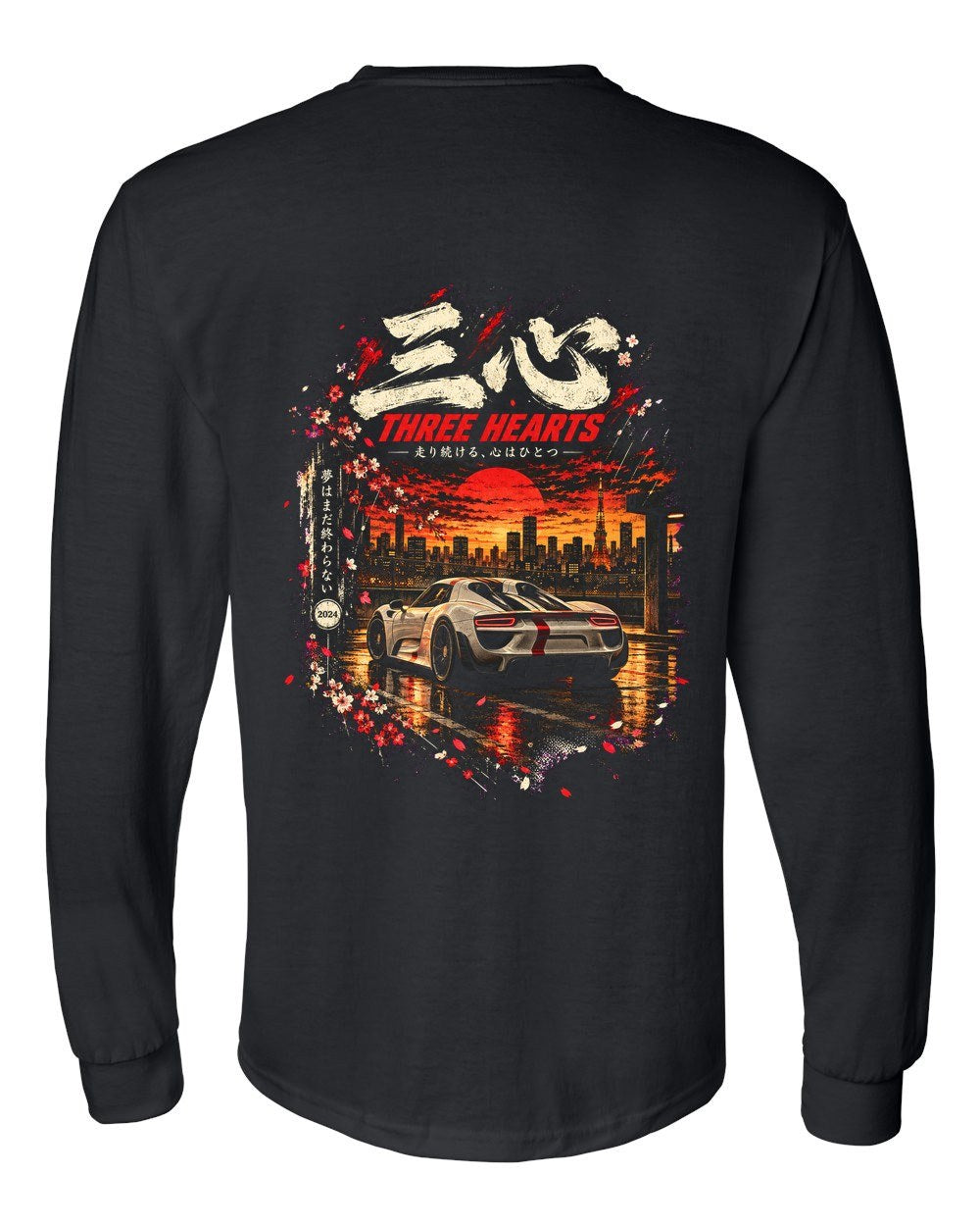 Porsche 918 Spyder Long Sleeve Black back