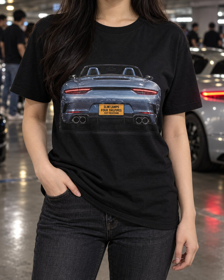 Mercedes-AMG SL63 R232 Taillight Macro print Shirt T-Shirt Black worn hero