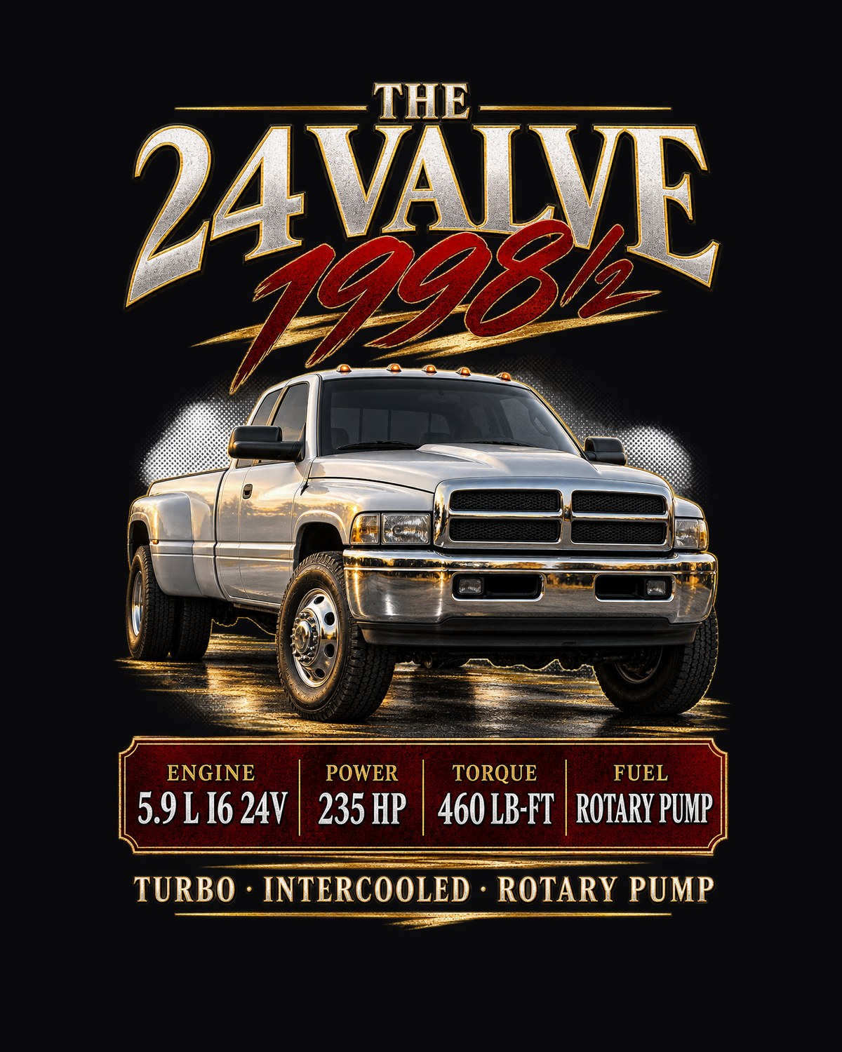 The 24 Valve Archive: Ram 2500 1998.5 Spec Panel Shirt design only