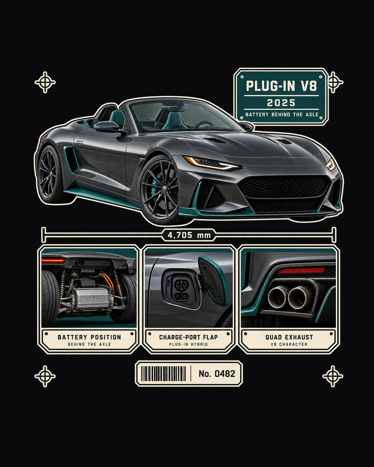 SL63 S E Performance R232 Dossier Shirt, Plug-In V8 design only