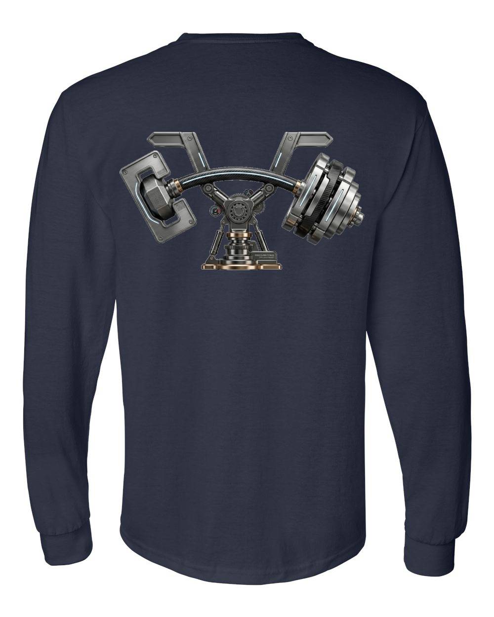 Mech-Barbell Long Sleeve T-Shirt