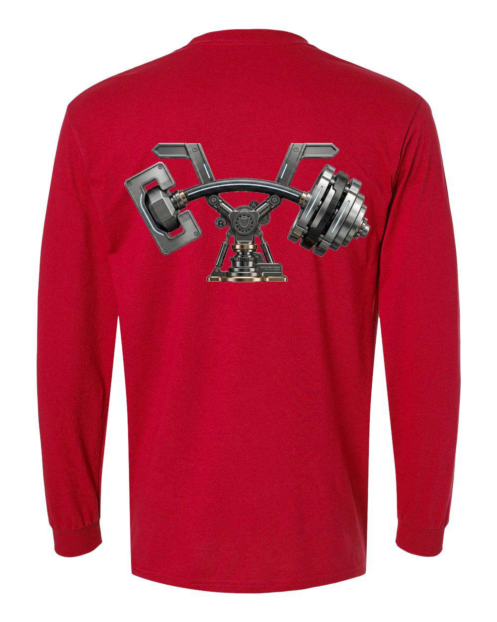 Mech-Barbell Long Sleeve T-Shirt