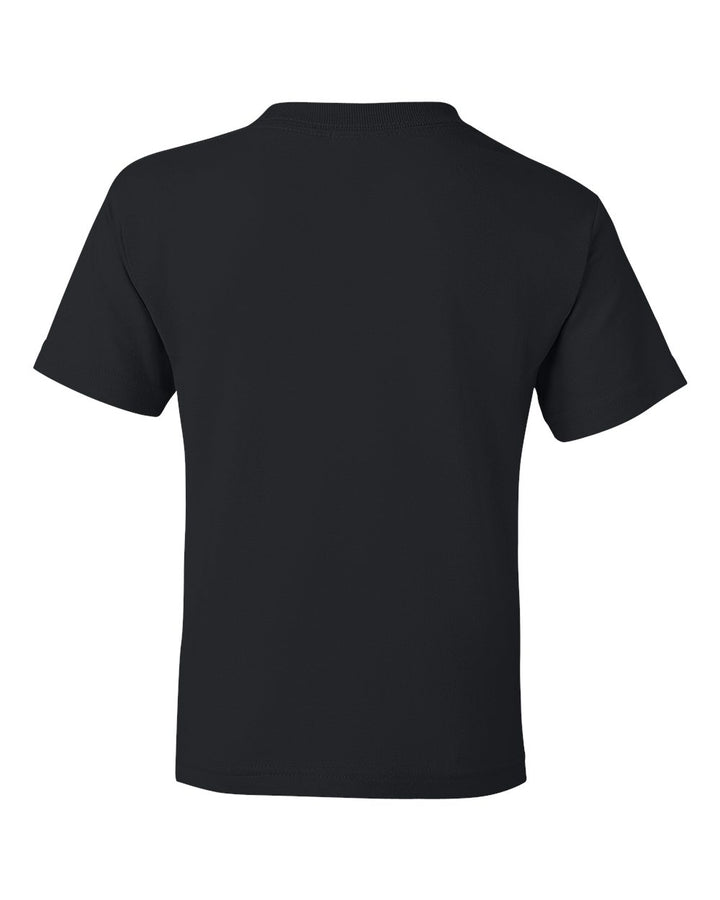 black kids tee back view